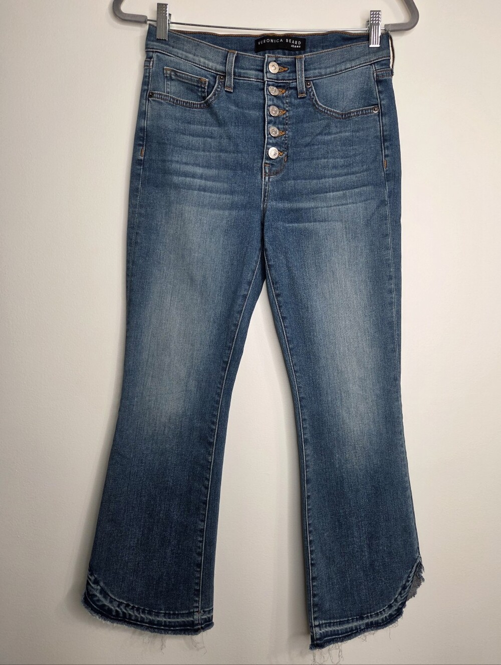 Veronica Beard Jeans Size 6/28 Carolyn Baby Boot Beacon Wash High Rise Jeans